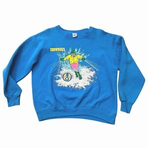 Vintage Resort Works Snowmass Crew Neck Sweatshirt Unisex L Ski Patrol Aspen CO